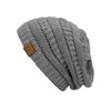 C.C Trendy - Gorro de Punto Trenzado Grueso y Suave