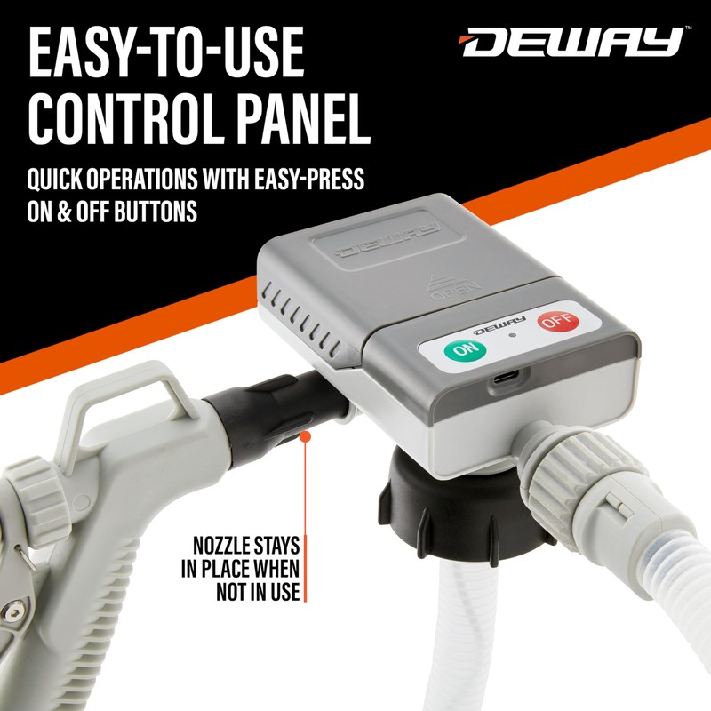DeWay Gas Can Fuel Transfer Pump with Trigger Nozzle |