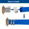 EASTRANS Aluminum Pin Lug Hose Fitting Set, 1-1/4" Hose Shank