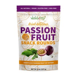 Naturally Delicious Dried Passion Fruit Maracuja 8-oz Bags, No Added Chemicals, No Added Colorings, No Preservatives, Made in Vietnam from fully mature fruits (8 oz)…