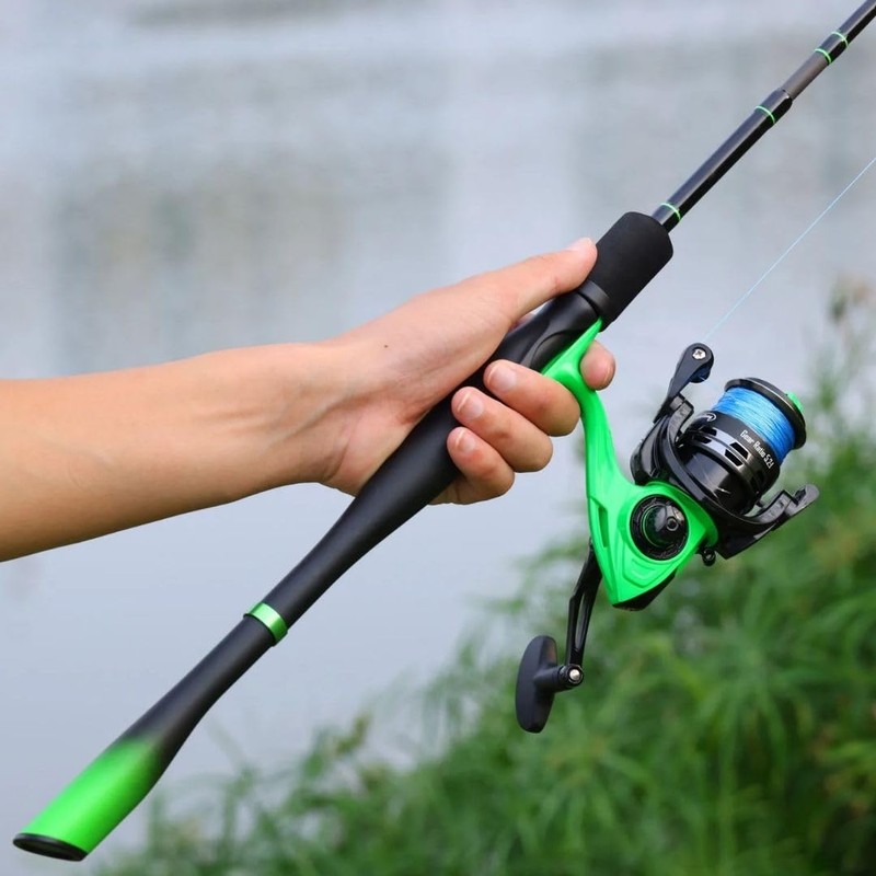 AiO JAPAN Spinning Rod, Travel Rod, Basalt, Light Green, 5