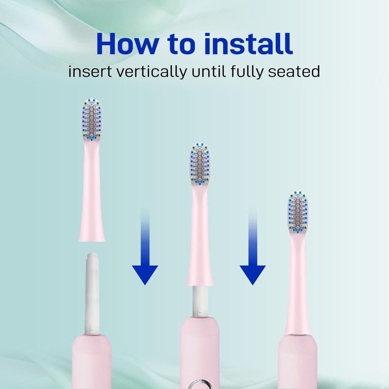 Replacement Brush Heads Compatible with Rtauys M5 Sonic Electric Toothbrush,