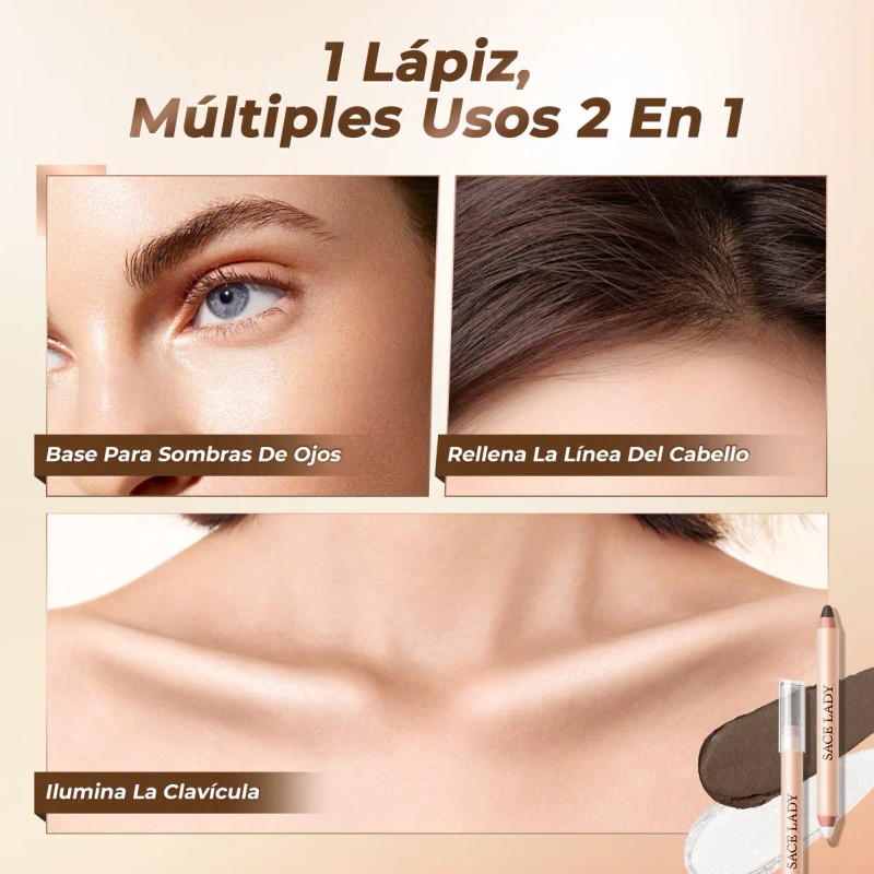 Sace Lady Lápiz Para Contorno Corrector Facial Doble Punta
