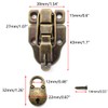 SDTC Tech Retro Style Cabinet Duckbilled Toggle Hasp Latch and