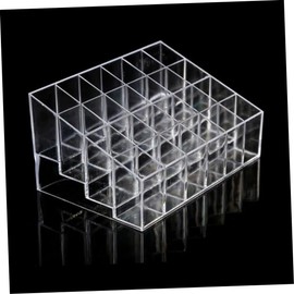 Minkissy Division Makeup Organizer Storage Cart Acrylic Lipstick Holder Stand