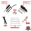Pit Posse Motorcycle ATV Metric Tool Kit - Wrenches, Screwdriverm,
