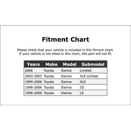 Engine Water Pump Compatible With Toyota Sienna 2006 2005 2004 2003 2002 2001 2000 1999 1998 P-2728503