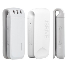 JSRIVE Voice Recorder, IC Recorder, Large Capacity, 16 GB, Long Time, Ultra Compact, Lightweight, Recording Machine, Fast Reversion, Skippable, Up to 188 Hours Recording, Manufacturer (White)