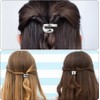 Metal Ponytail Holder Hair Clip, 3Pcs Metal Ponytail Cuff Hair