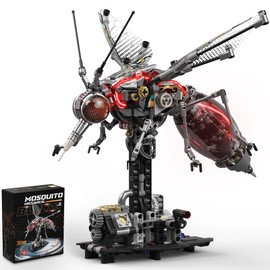 Mechanical Mosquito Building Set Lighted Insects Bug Animals Toy for Adults