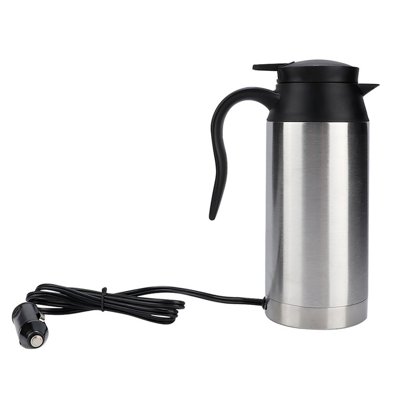 750ml Stainless Steel Car Electric Heating Mug Vehicle Drinking Cup