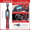 MOVECRAB 1/4" Drive Digital Torque Wrench, 0.7-15 Ft.lb/1-20 N.m, ±2%