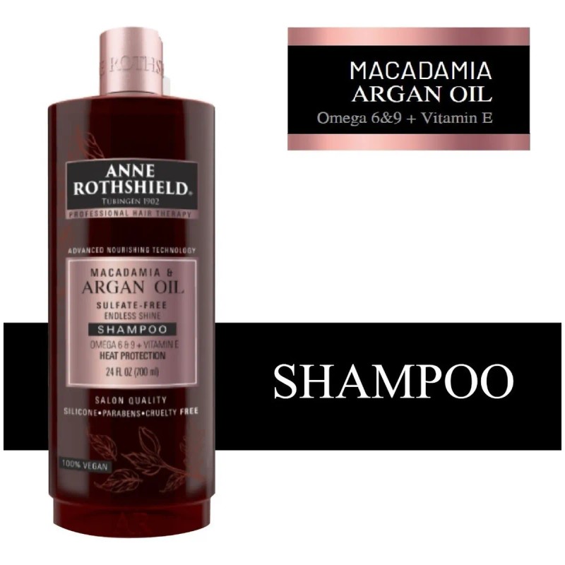Anne Rothshield Shampoo Macadamia Argan Oil 700ml