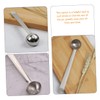 Mikinona 2pcs Stainless Steel Olive Spoon Slotted Cherry Strainer Serving