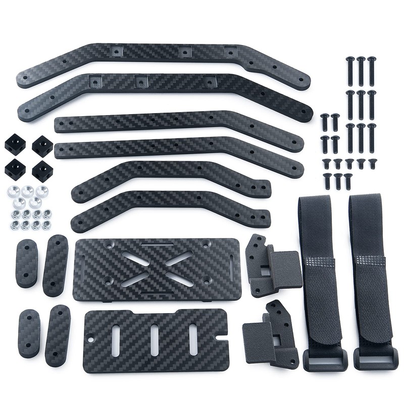 MORLORDY RC Carbon Fiber Frame Rails Set Chassis Rails Kit