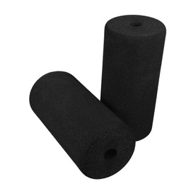 WOONEKY Roller Pad Sponge Tube Pads for Fitness Equipment 2pcs Black Gym Equipment Pads Comfortable Grip Versatile for Dumbbells and Barbells