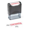 Self Inking Rubber Stamp, Refillable Red Ink Preinstalled - (9/16"