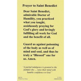 +Holy Card~"Prayer to Saint Benedict"(Doct