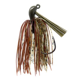 Reaction Tackle Tungsten Flipping Jig for Bass Fishing - 3/4 oz Dark Pumpkin/Brown