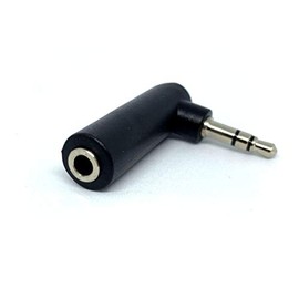 MainCore Right Angle 3.5mm Jack Socket to 3.5mm Male Stereo Adapter Plug 90 Degree Nickel Plated (1pcs)