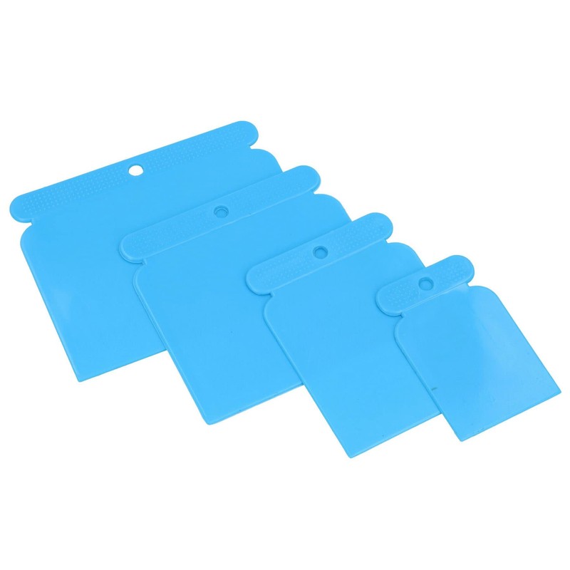 4pc Decorators Decorating Flexible Plastic Filling Blades Scrapers 50mm –