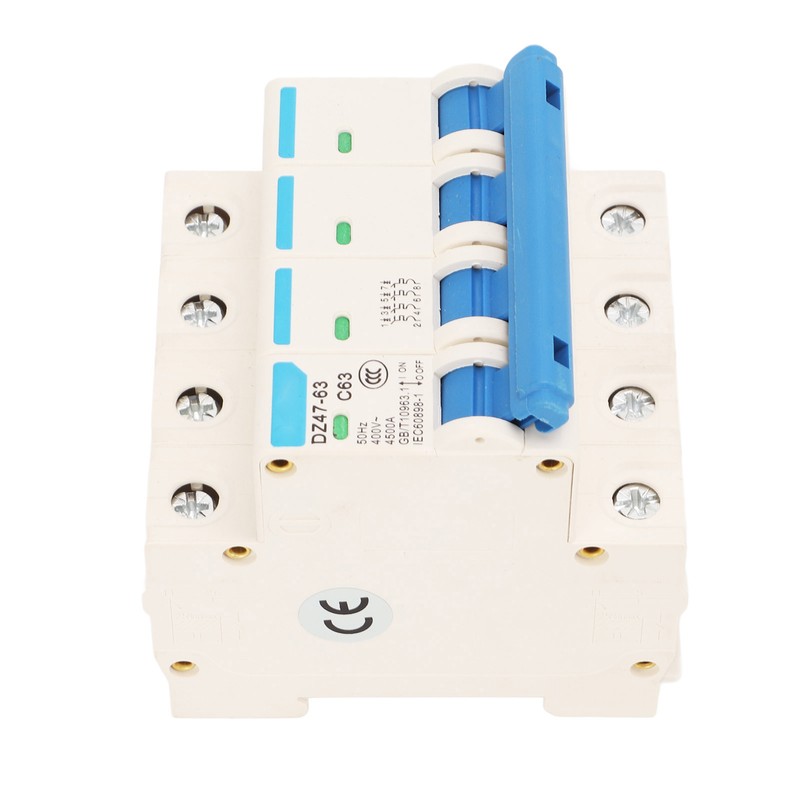 Circuit Breaker 4P MCB DIN Rail Mount Protection Switch 400V