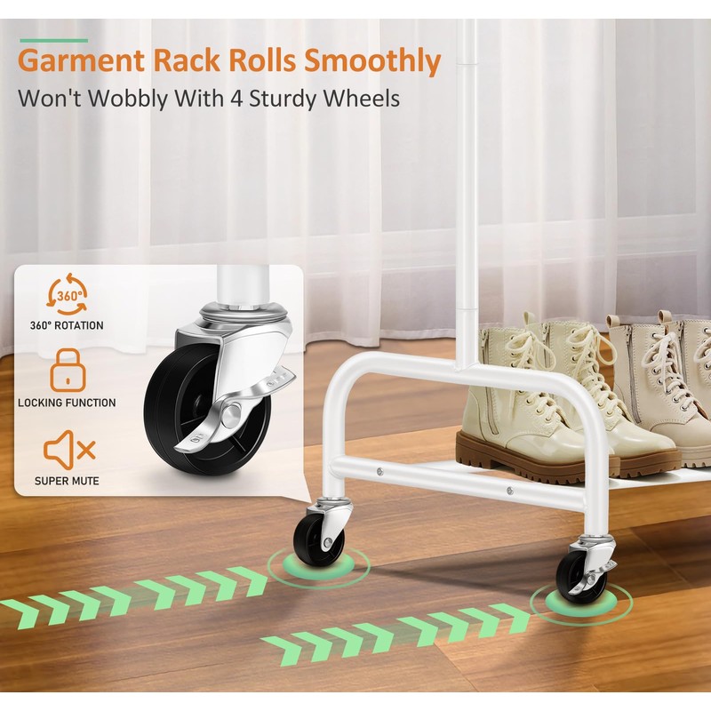 SLEEPING LAMB Heavy Duty Clothes Racks for Hanging Clothing Rack,