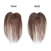 Meiverah Middle Part Clip in human hair Toupee Hand Made