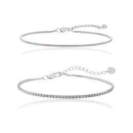 Made by Nami Men's Bracelet Stainless Steel Silver/Gold Minimalist Bracelet Men's Bracelets for Men Silver Bracelet Men Filigree Cuban Link Chain Bracelet, 18.0 cm, Stainless Steel, No Gemstone