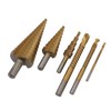 6PCS Set Step Drill Bit Set Steel 4‑12 4‑20 4‑32mm