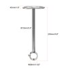 sourcing map Ceiling-Mount Bracket, Wardrobe Pipe Bracket, 25mm Dia, Shower