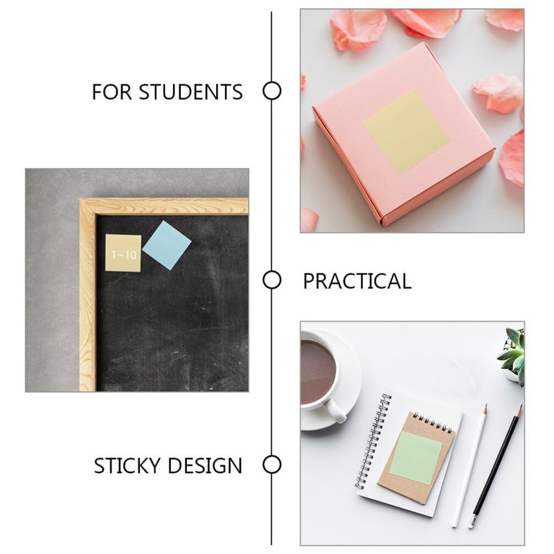 Operitacx 3 Thick Sticky Paper Students Page Markers Tear off