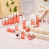 GORGECRAFT 15Pcs 5ml 3ml 1ml Pink Frosted Glass Sample Dropper