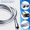 LEEFE PVC Smooth Shower Hose Flexible Anti-Kink Handheld Shower Head