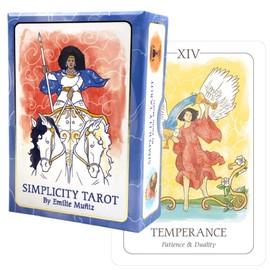 Tarot Card, Weight Edition, Tarot Divination Telling, Simplicity Tarot, Japanese Instruction Manual Included (English Language Not Guaranteed)
