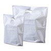 Bag Market | 100 x White Patch Handle Plastic Carrier