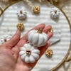 Kate Aspen White Pumpkin Place Card Holders - Set of