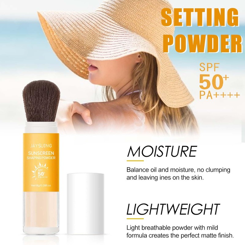 EONFAVE SPF 50 Sunscreen Setting Powder, Oil Control Loose Powder