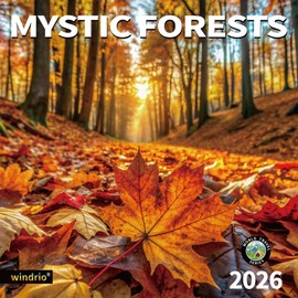 2026 Wall Calendar,Calendar 2026, July 2025 - December 2026, Wall Calendar Mystic Forests, 12" x 24" Opened,Full Page Months Thick & Sturdy Paper for Gift Perfect Calendar Organizing & Planning