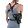 Women Motorcycle Bag PU Leather Steampunk Retro Shoulder Crossbody Bag