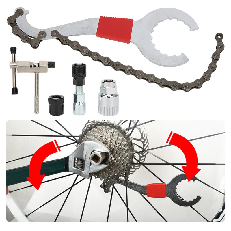 5Pcs Bicycle Repair Tool Set Mountain Bike Chain Cutter Flywheel