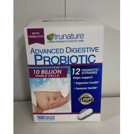 Trunature Advanced Digestive Probiotic Capsule - 100 Count