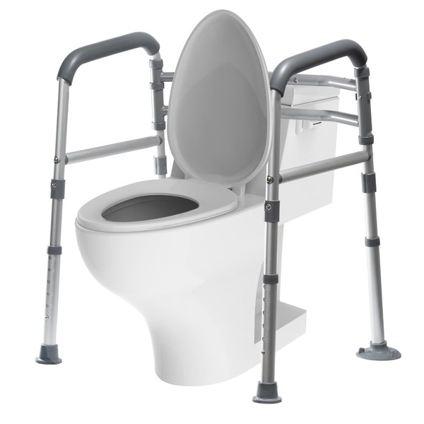Toilet Safety Rails for Seniors & Disabled - Adjustable Height