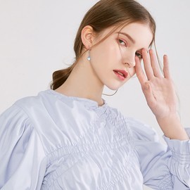 Girls' Hoop Earrings, 925 Sterling Silver, Moonstone/Opal, Small Hoop Earrings for Women, Creoles, New Year's Gift for Girls, Silver, Moonstone