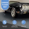 Wilaly Garage Floor Mat Grey, Thickness Diamond Plate Vinyl Heavy