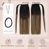 Ve Sunny Extensiones Cabello Natural Negro Ombre Marrón Osc 14in