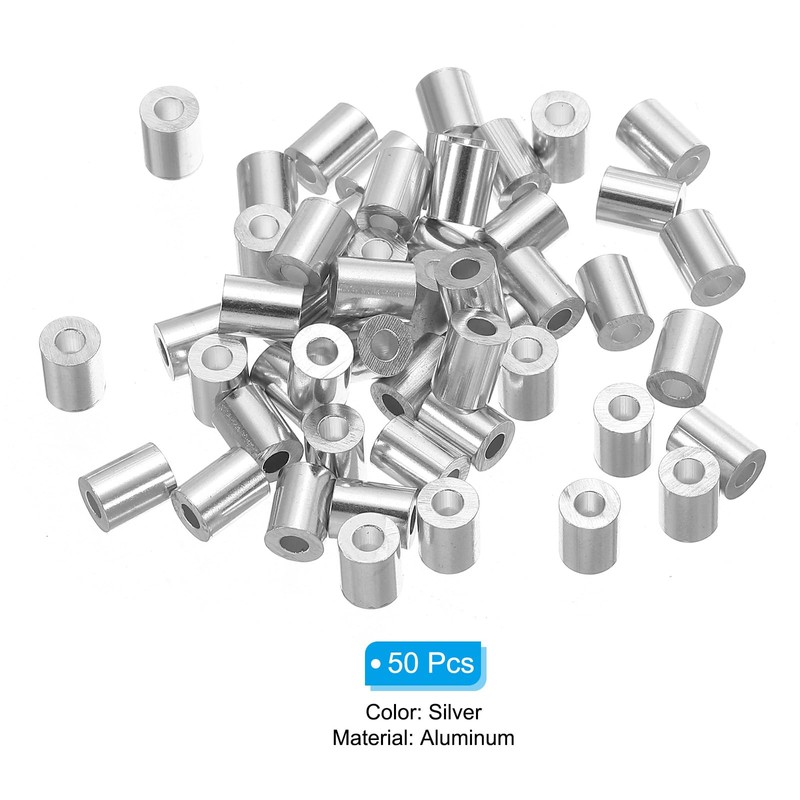 QUARKZMAN 1/10 Inch 2.5 mm Aluminium Crimping Loop Sleeve Single