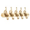 NKlaus Key Hook Sailing Messenger 5-Way Brass Gold 25 x