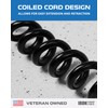 Iron Forge Cable SJEOW 20 ft Black Outdoor Coiled Extension