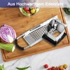 Spätzle Slicer, Spaetzle Grater, Stainless Steel Spaetzle Press with Rubber
